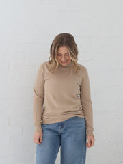Robbie Knit Top - Mocha