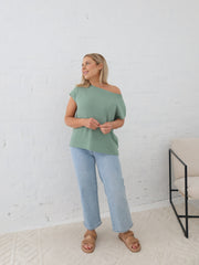 Mariah Knit Top - Pistachio Green