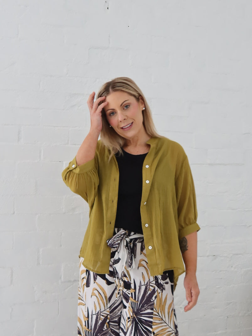 Mimi Blouse - Chartreuse