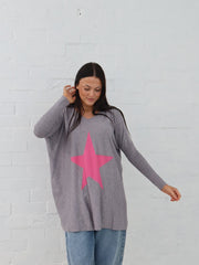Maeve Star Knit - Grey