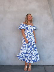 Harriet Dress - Sapphire Blue