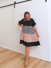 Betsy Dress - Black Leopard