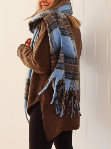 Polly Scarf- Blue
