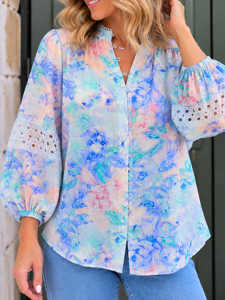Eden Shirt- Pastel Blue