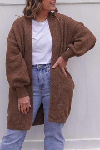 Windsor Cardigan - Brown