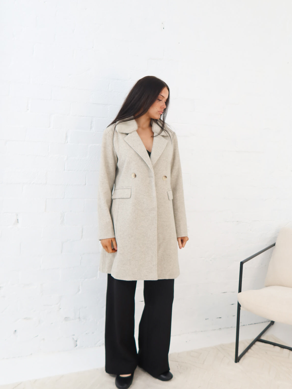 Madrid Coat- Taupe