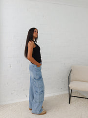 Paxton Cargo Jeans- Light