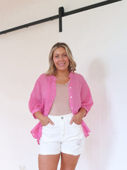 Mimi Blouse - Fuchsia