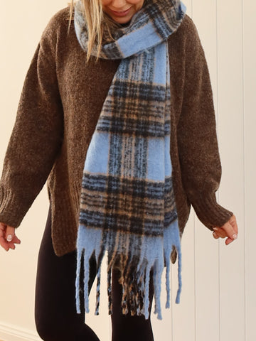 Polly Scarf- Blue