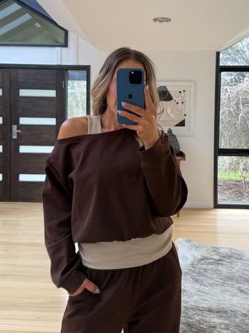 Juni Sweatshirt- Chocolate
