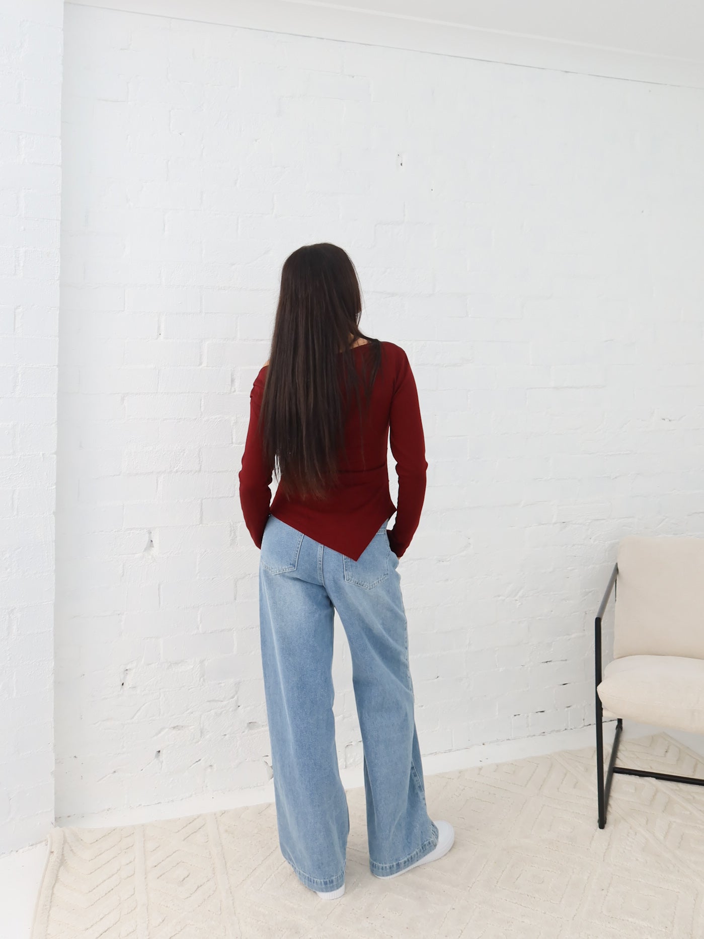 Reid Top - Burgundy