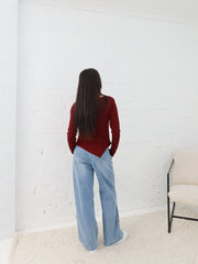 Reid Top - Burgundy