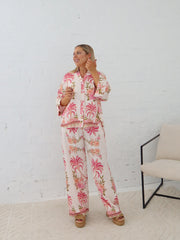 Palms Shirt- Pink