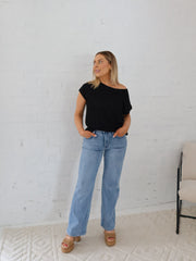 Ella Knit Top- Black