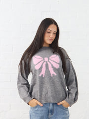 Ribbon Knit- Gunmetal Grey