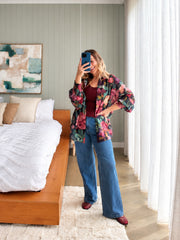 Liliana Shirt- Emerald Floral