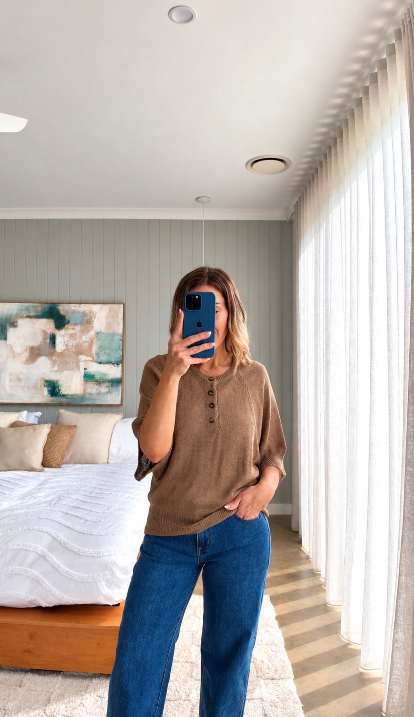 Alice Knit Top-Mocha