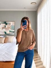 Alice Knit Top-Mocha