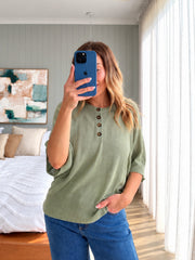 Alice Knit Top-Pistachio