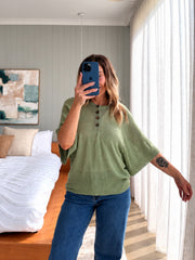 Alice Knit Top-Pistachio