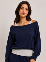 Juni Sweatshirt- Navy