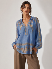 Rosalie Blouse- Blue