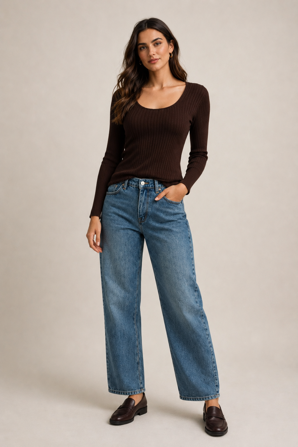 Sidney Knit Top- Chocolate