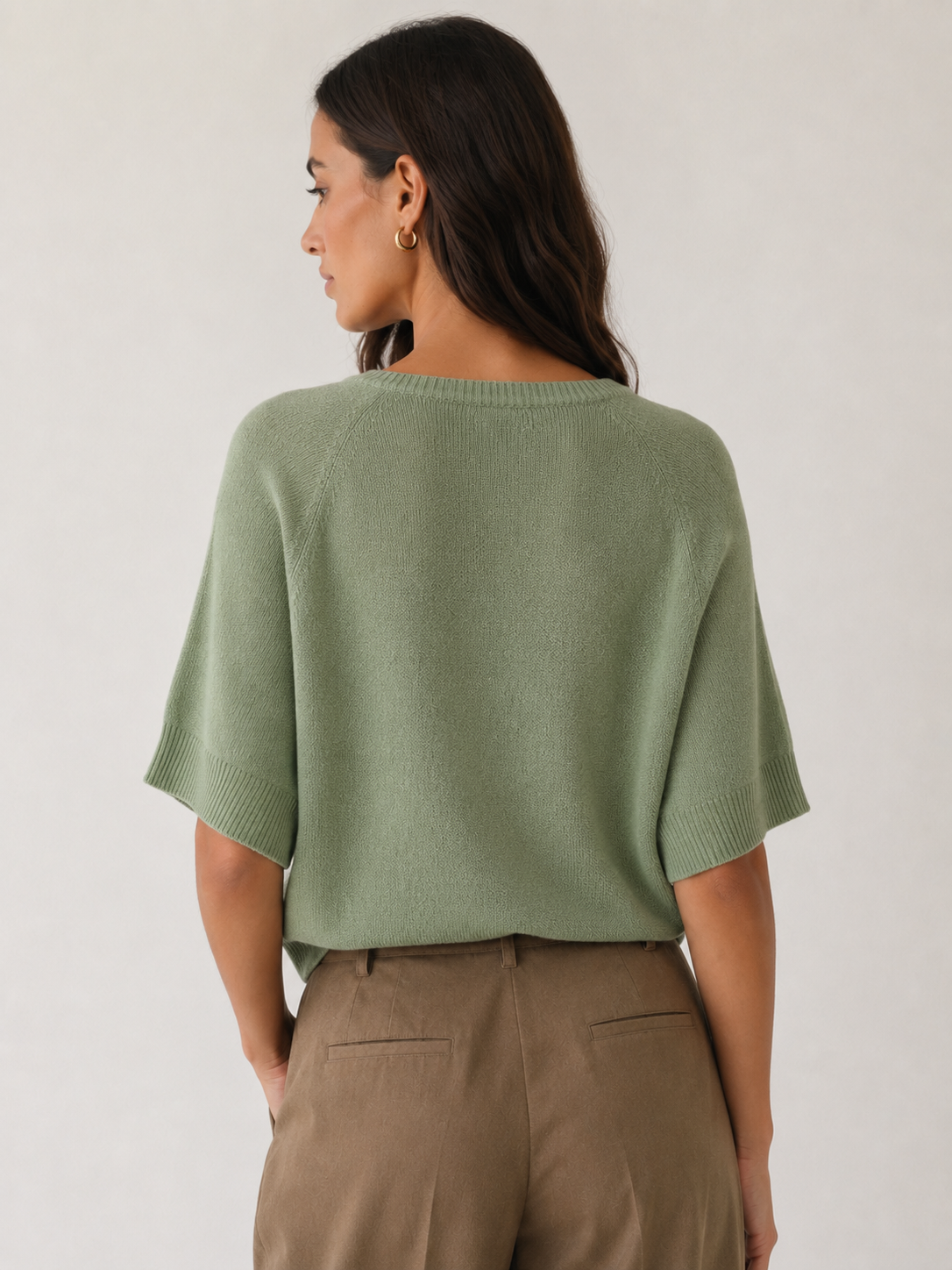 Alice Knit Top-Pistachio