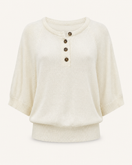 Alice Knit Top-Vanilla