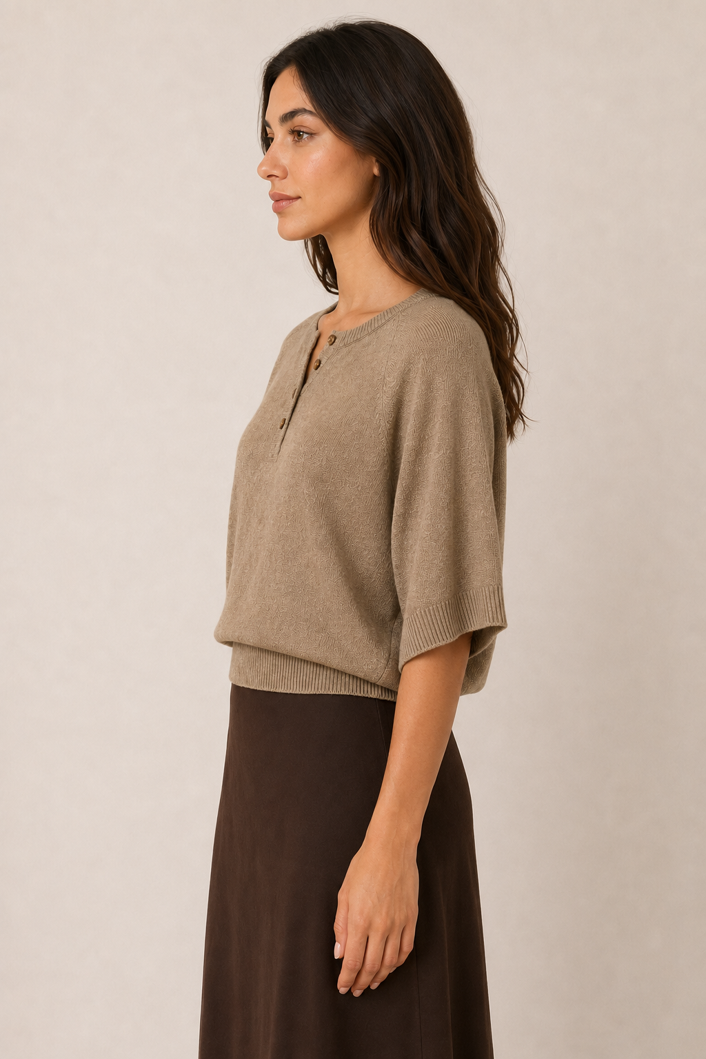 Alice Knit Top-Mocha