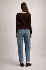 Sidney Knit Top- Chocolate
