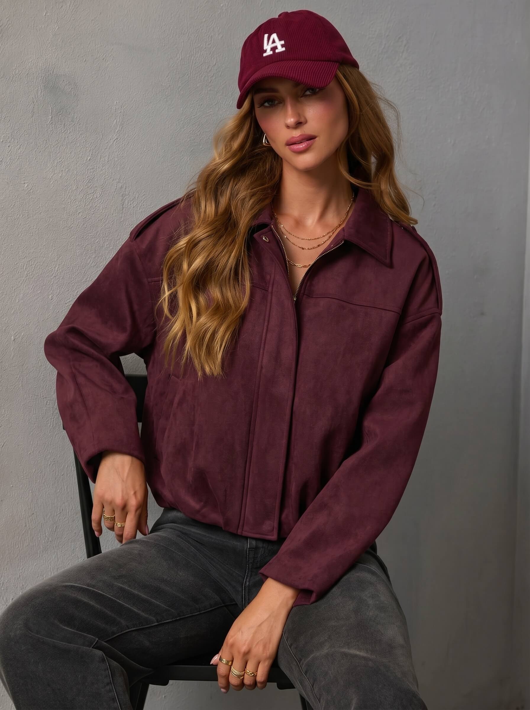Hugo Jacket- Burgundy