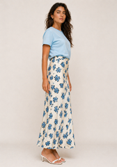 Lydia Skirt- Vanilla/Blue