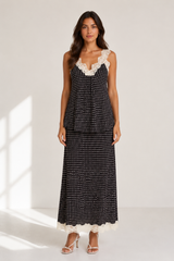 Dottie Skirt- Black/White
