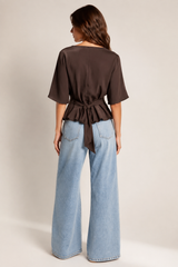 Henley Top- Chocolate