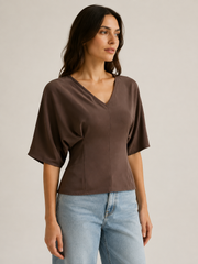 Henley Top- Chocolate