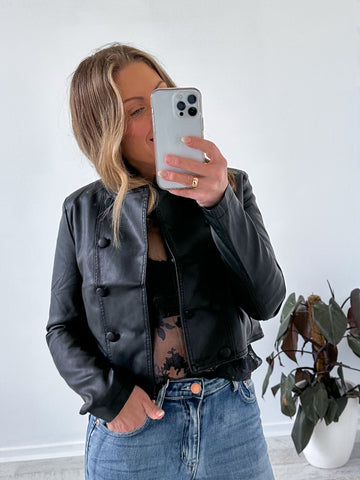 Hester Leather Look Jacket