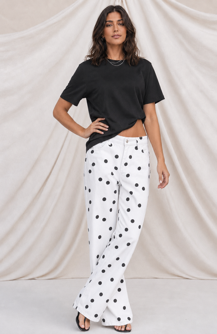 Polka Dot Jeans