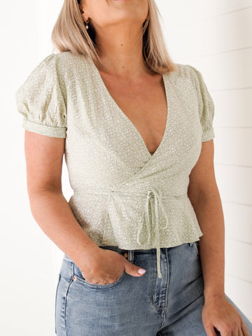 Kelsey Blouse - Sage