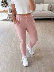 Freedom Track Pants - Dusky Pink