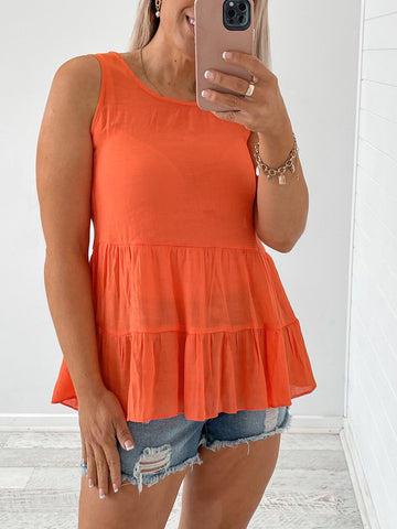 Chelsea Top - Burnt Orange